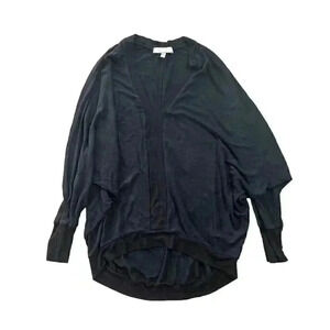 Eri + Ali Women's Black V Neck Sweater Size S Dolman Sleeves